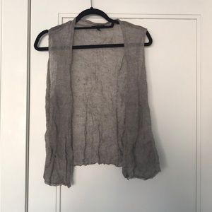 Knit open vest